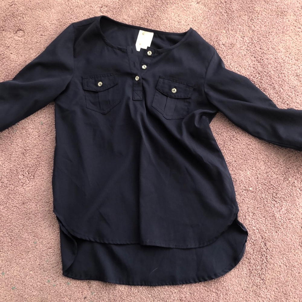 Navy blouse
